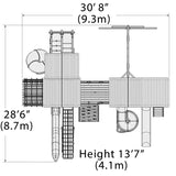 Treehouse Combo žaidimų aikštelė