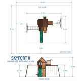 Skyfort II žaidimų aikštelė iš kedro